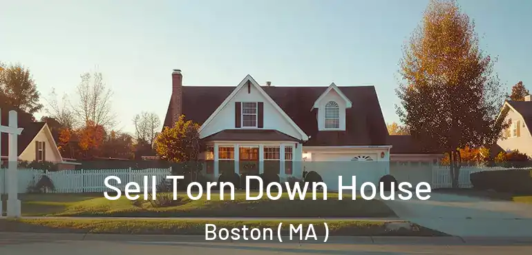 Sell Torn Down House Boston ( MA )
